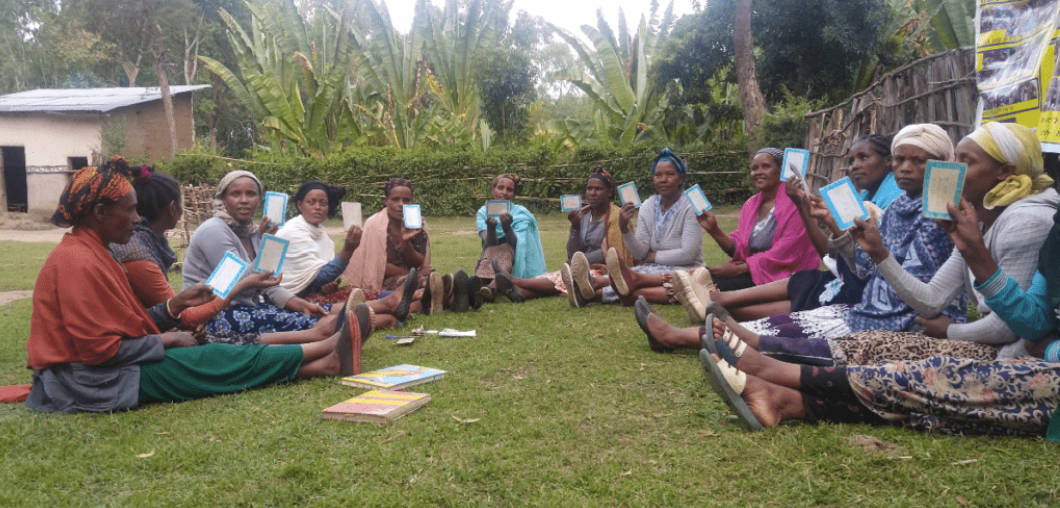 Girls studying in rural Ethiopia school